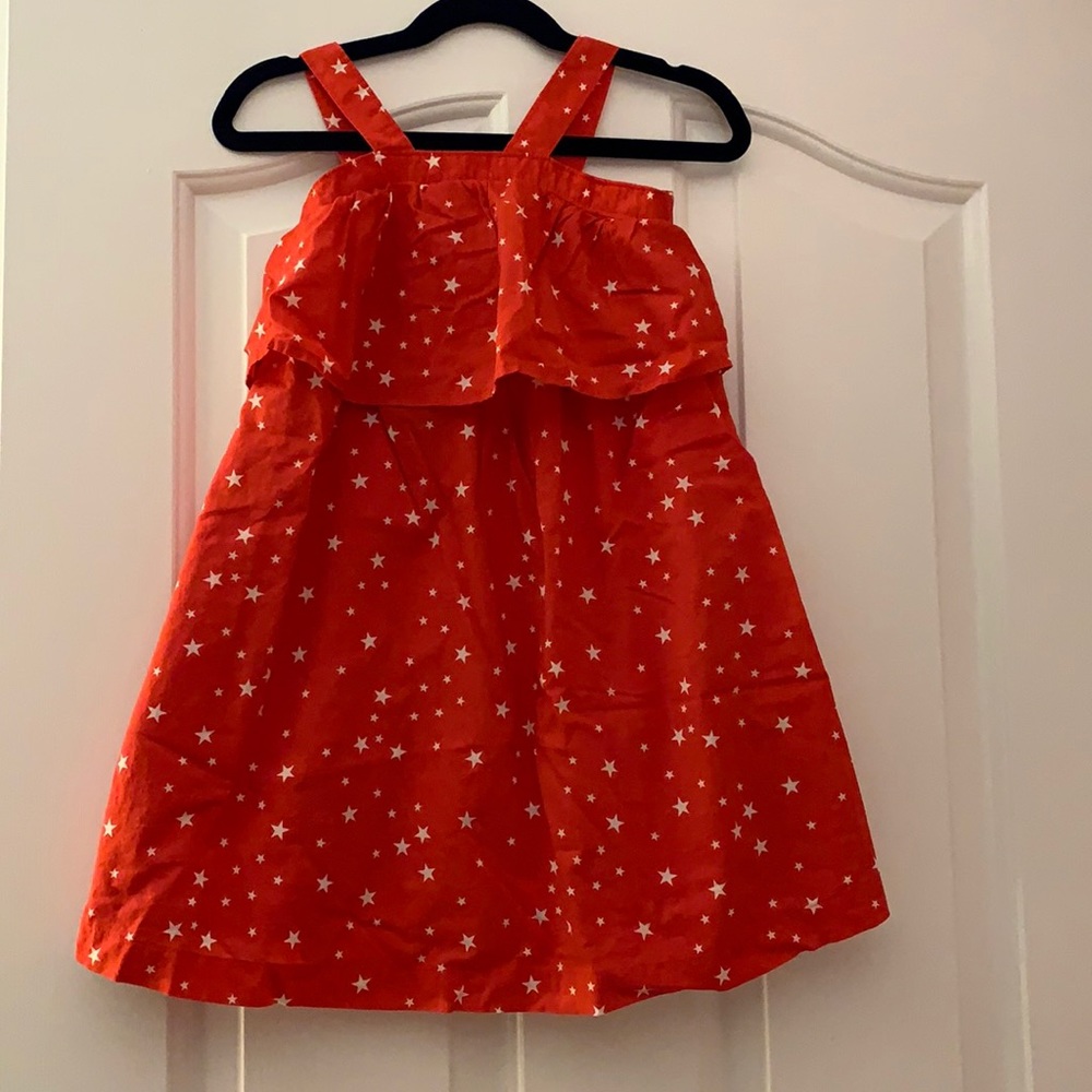Gap size 5T red and white stars tank dress